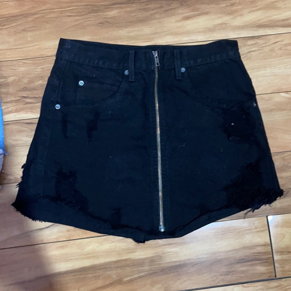 carmar LF black denim skirt size 29